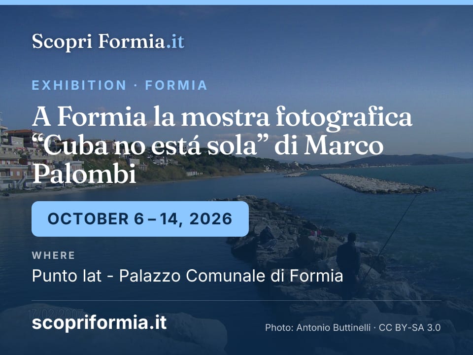 A Formia la mostra fotografica “Cuba no está sola” di Marco Palombi