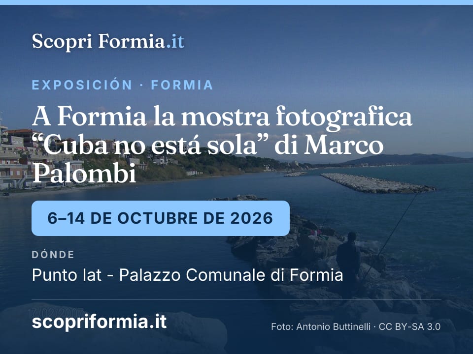 A Formia la mostra fotografica “Cuba no está sola” di Marco Palombi