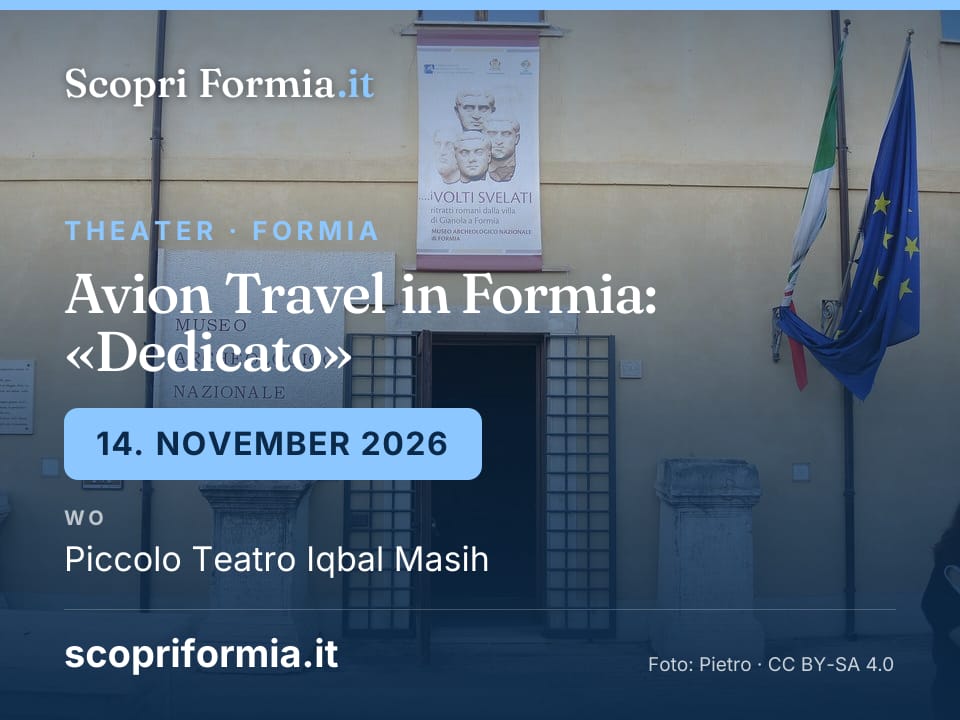 Avion Travel in Formia: «Dedicato», 14. November 2026