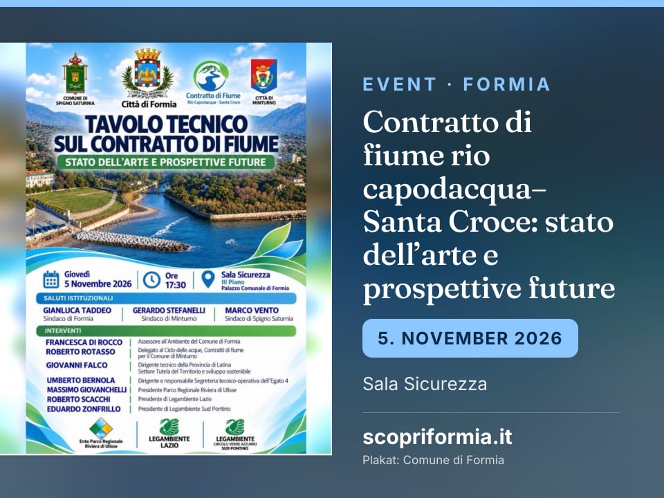Contratto di fiume rio capodacqua–Santa Croce: stato dell’arte e prospettive future