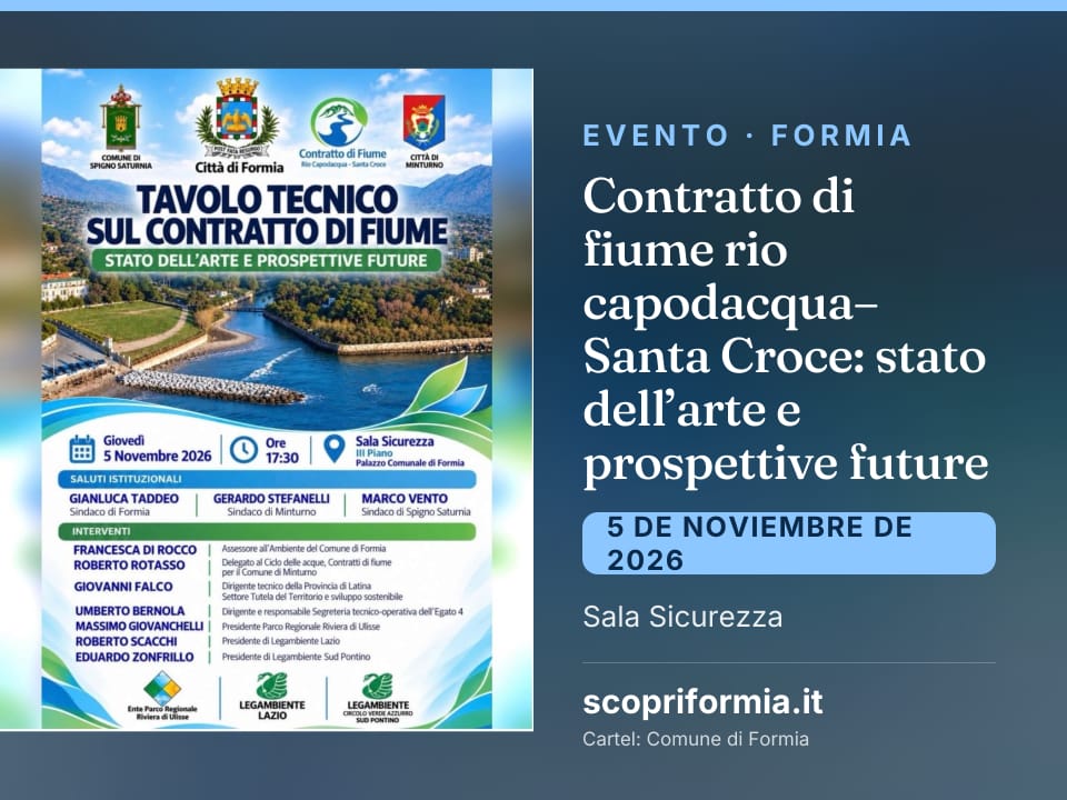 Contratto di fiume rio capodacqua–Santa Croce: stato dell’arte e prospettive future