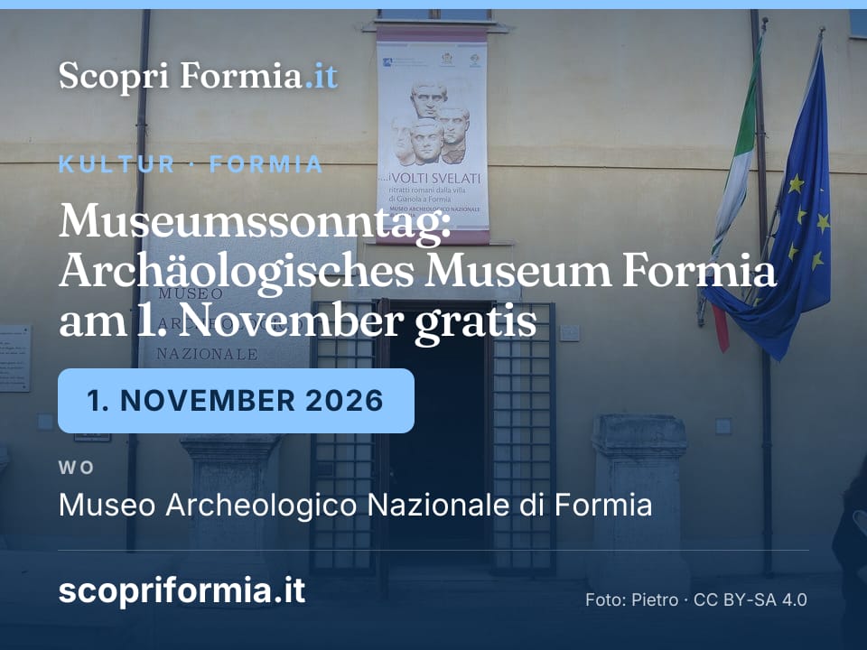 Museumssonntag: Archäologisches Museum Formia am 1. November gratis