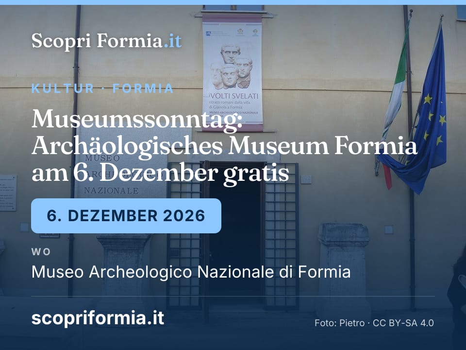 Museumssonntag: Archäologisches Museum Formia am 6. Dezember gratis