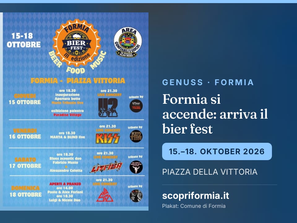 Formia si accende: arriva il bier fest