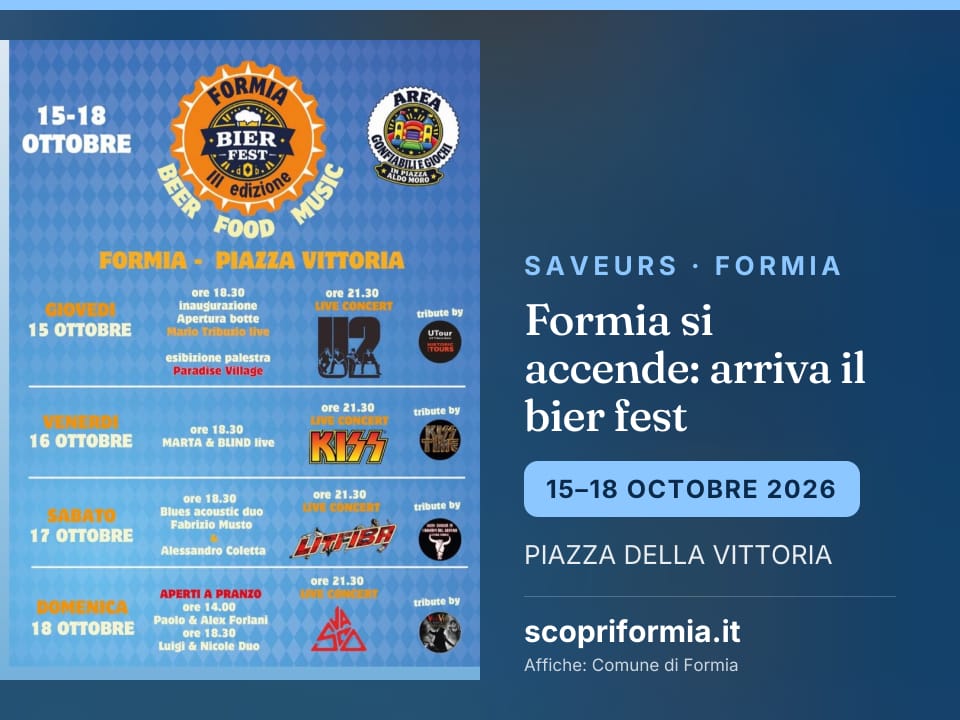Formia si accende: arriva il bier fest