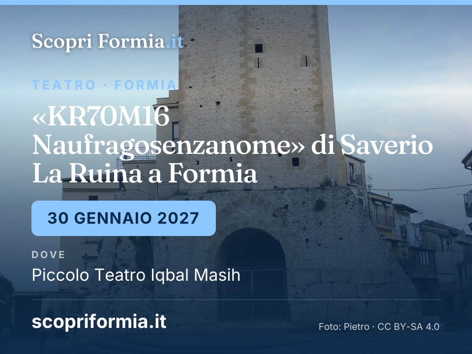 «KR70M16 Naufragosenzanome» di Saverio La Ruina a Formia, 30 gennaio