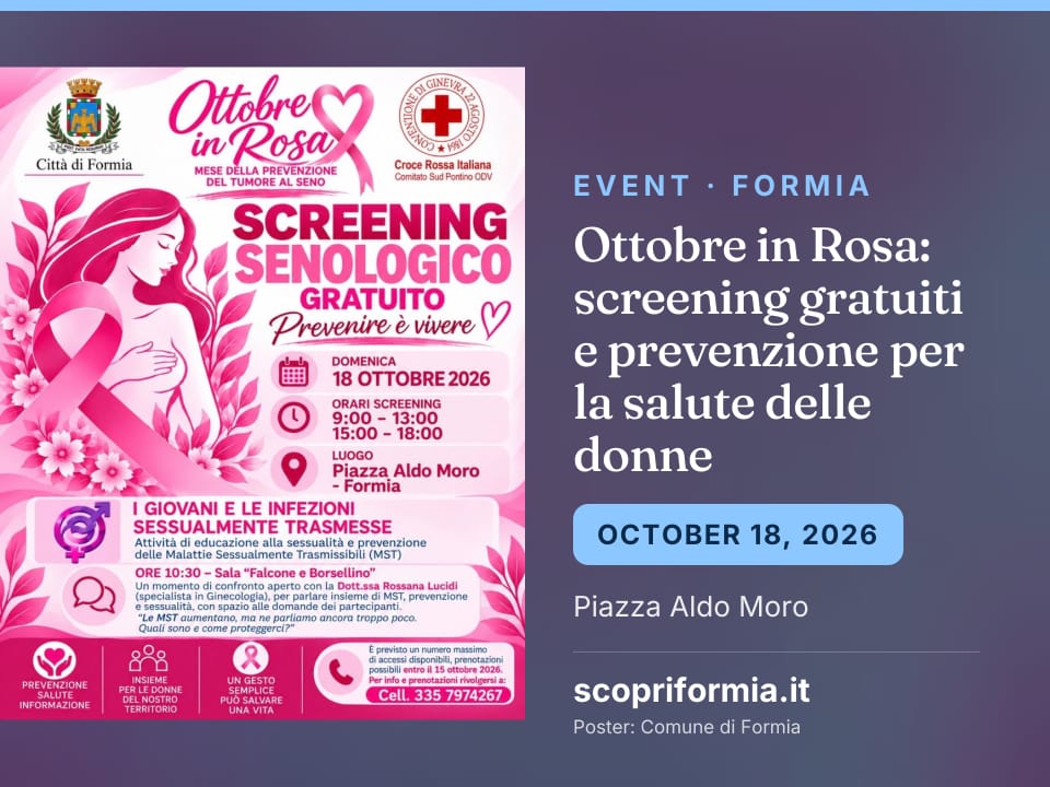 Ottobre in Rosa: screening gratuiti e prevenzione per la salute delle donne