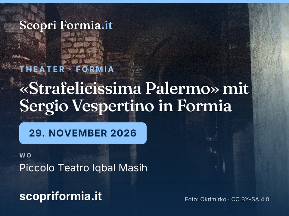 «Strafelicissima Palermo» mit Sergio Vespertino in Formia, 29. November