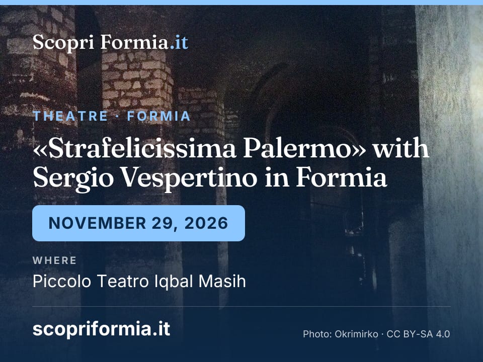 «Strafelicissima Palermo» with Sergio Vespertino in Formia, 29 November