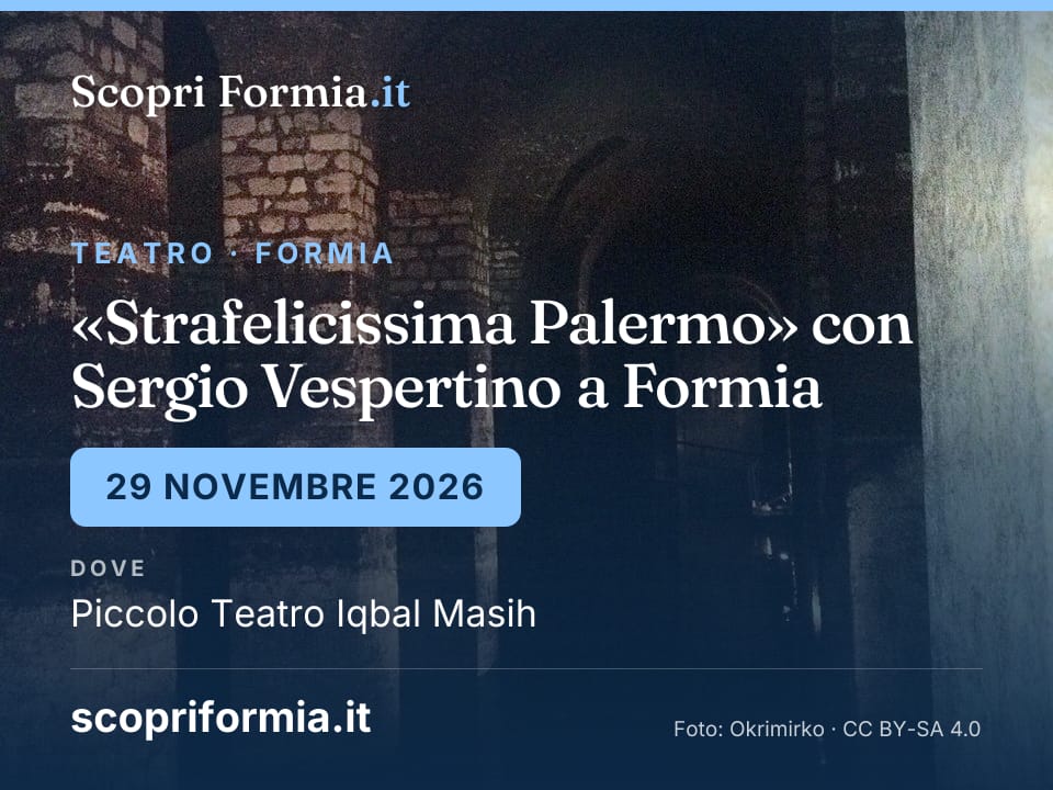 «Strafelicissima Palermo» con Sergio Vespertino a Formia, 29 novembre